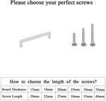 6 INCH(Center To Center) BRUSHED NICKEL CABINET PULLS (152MM, CUSTOMIZED SIZE)