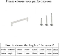 6 INCH(Center To Center) BRUSHED NICKEL CABINET PULLS (152MM, CUSTOMIZED SIZE)