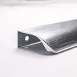 Modern Finger Edge Pulls Tab Pull 150mm/5.91" Length Finger Drawer Pulls (Brushed Nickel)