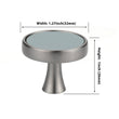 3.75" 5" Leather Handle Pulls，Light Green Leather Kitchen Cabinet Pulls( CC：96mm，128mm )