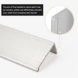Modern Finger Edge Pulls Tab Pull 102mm/4" Length Finger Drawer Pulls (Brushed Nickel)