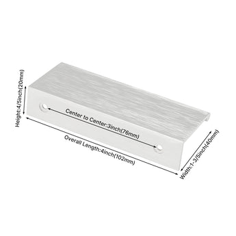 Modern Finger Edge Pulls Tab Pull 102mm/4