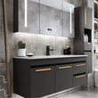 Brushed Brass Aluminum Alloy Cabinet Handles Gold Modern Pulls，Gold Modern Kitchen Cabinet Handles(2.5"/3.75"/5"/6.25"/7.5"/8.8"/11-1/3")