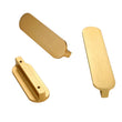 Brushed Brass Aluminum Alloy Cabinet Handles Gold Modern Pulls，Gold Modern Kitchen Cabinet Handles(2.5"/3.75"/5"/6.25"/7.5"/8.8"/11-1/3")