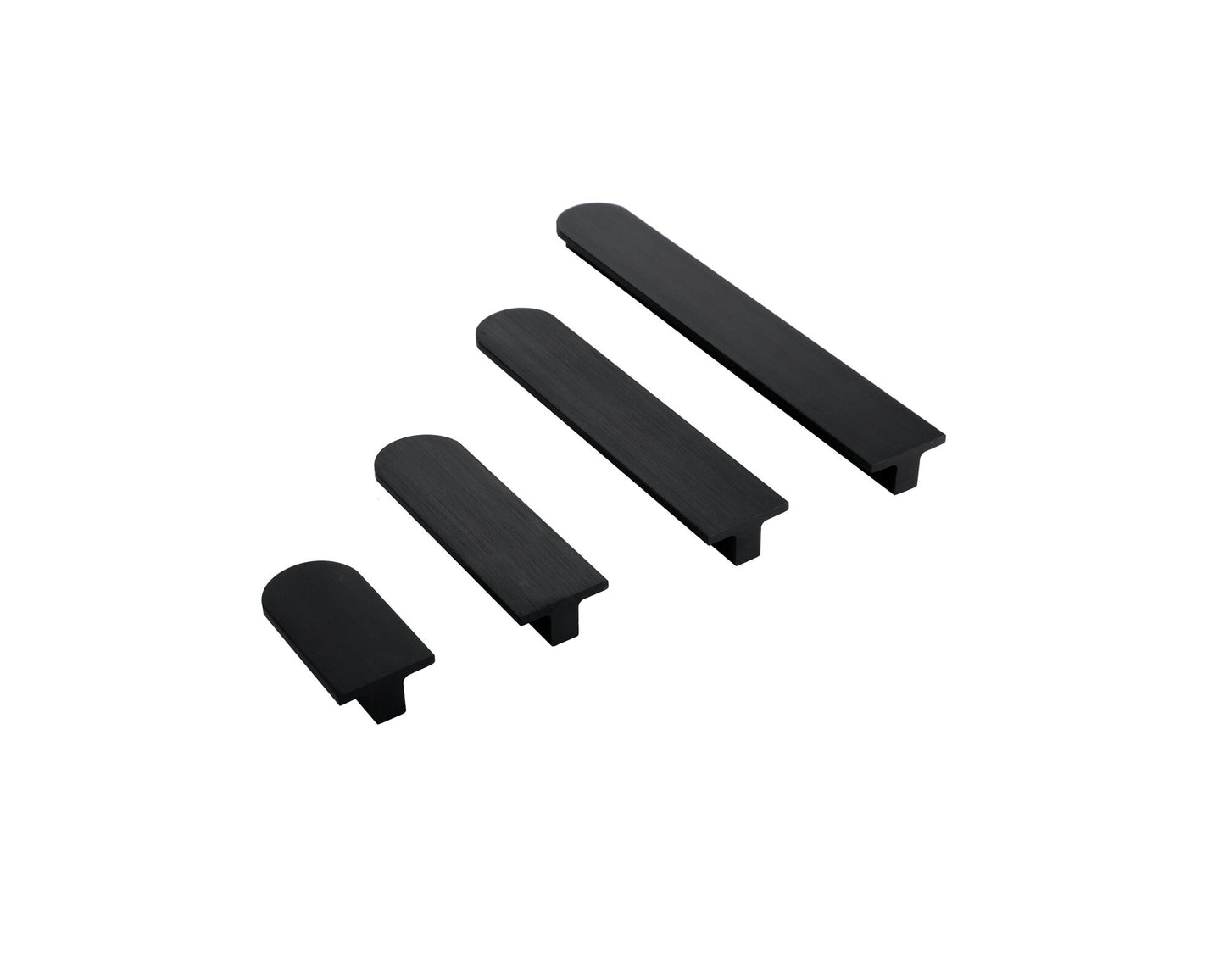 Black Aluminum Alloy Cabinet Handles Black Modern Pulls，Black Modern Kitchen Cabinet Handles(2.5"/3.75"/5"/6.25"/7.5"/8.8"/11-1/3")