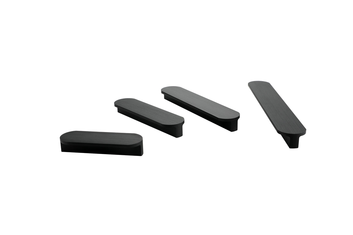 Black Aluminum Alloy Cabinet Handles Black Modern Pulls，Black Modern Kitchen Cabinet Handles(2.5"/3.75"/5"/6.25"/7.5"/8.8"/11-1/3")