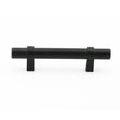 Black Modern Cupboard Handles Stainless Steel Pulls - Round Shape Series - Hole Centers(Single Hole, 3",3.5,3.75,4",5",6.25",7.5",8.8",10")