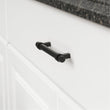 Flat Black Cabinet Bar Handle Pull - 3.5" (90mm) Hole Centers