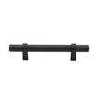 Flat Black Cabinet Bar Handle Pull - 3.5" (90mm) Hole Centers