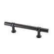3.5 Inch Kitchen Cabinet Handles Drawer Pulls - Matte Black T Bar Handle Pull - 3.5" (90mm) Hole Centers, 5-9/10" Overall Length