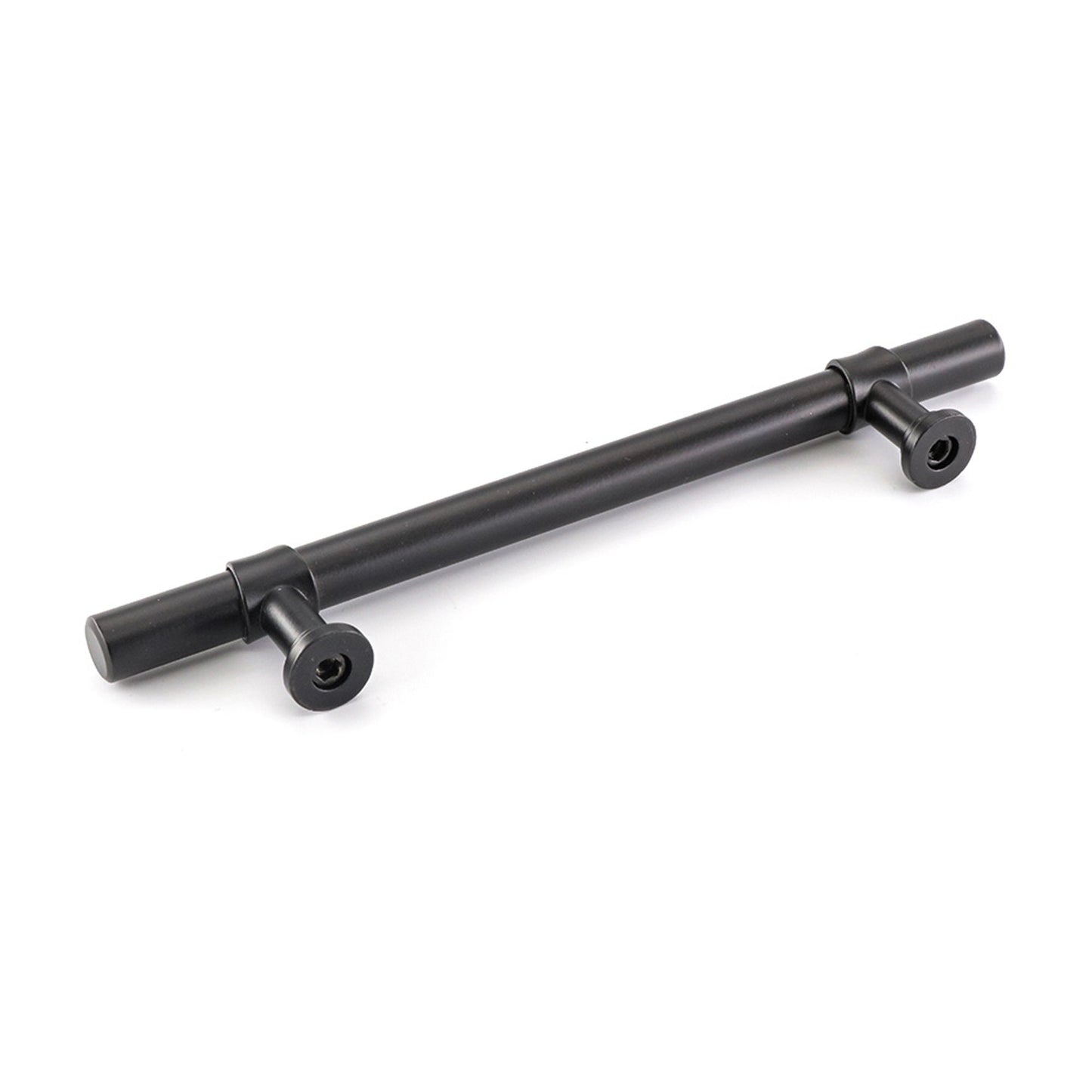 6.25in Black Drawer Pulls Kitchen Cabinet Handles - Matte Black T Bar Handle Pull - 6.25" (160mm) Hole Centers, 8.8" Overall Length