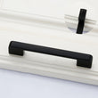 Black Cabinet Pulls，Square Cabinet Handle Drawer Pulls，Aluminum Alloy Kitchen Cabinet Pulls(96mm,128mm,192mm,320mm)