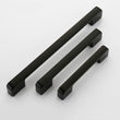 Black Cabinet Pulls，Square Cabinet Handle Drawer Pulls，Aluminum Alloy Kitchen Cabinet Pulls(96mm,128mm,192mm,320mm)