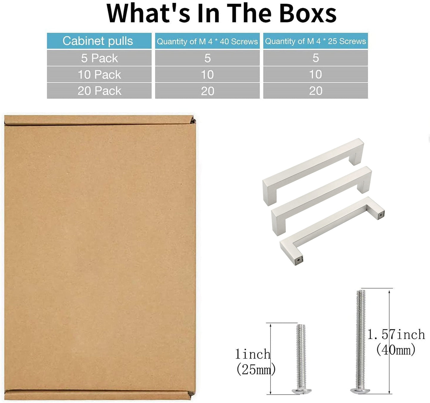 Brushed Nickel Drawer Pulls 6-1/4 inch(160mm) Hole Center，Modern Cabinet Hardware Bar Pulls for Drawer Cabinets Cupboard