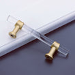 Acrylic Gold Drawer Pulls Cabinet Pulls - Acrylic Round Bar Series - Hole Centers(4 Inch，102mm)