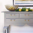 Brushed Brass Cabinet Pulls Arcylic Drawer Pulls - Acrylic Round Bar Series - Hole Centers(Knob,2.5",3",3.5,3.75,4",5",6.25",7.5",10")