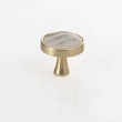 Brushed Brass Dresser Knobs，Zinc Alloy Drawer Knobs，Gold Drawer Knobs Pulls Suitable for Kitchen Cabinets Cupboard (Yellow Pearl)