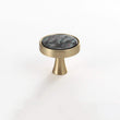 Brushed Brass Dresser Knobs，Zinc Alloy Drawer Knobs，Dresser Knobs with Screws，Pulls Handles for Kitchen Wardrobe Cupboard