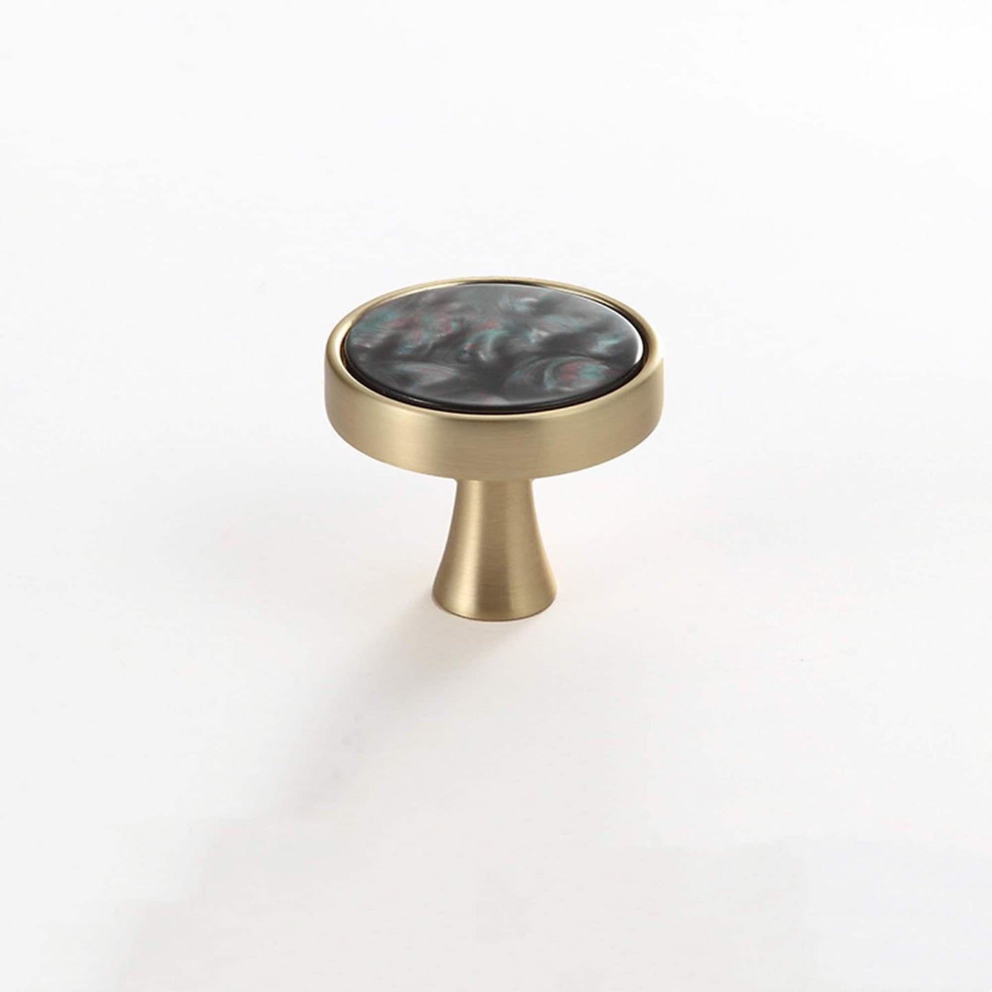 Brushed Brass Dresser Knobs，Zinc Alloy Drawer Knobs，Dresser Knobs with Screws，Pulls Handles for Kitchen Wardrobe Cupboard