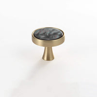 Brushed Brass Dresser Knobs，Zinc Alloy Drawer Knobs，Dresser Knobs with Screws，Pulls Handles for Kitchen Wardrobe Cupboard