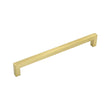 8.8in Cabinet Handle Brushed Brass Drawer Pulls，Brass Drawer Pulls Handles for Dresser Drawers(224mm, Hole Centers)