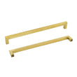 11-1/3in Brushed Brass Drawer Pulls,Brushed Gold Cabinet Pulls Gold Hardware for Cabinets(288mm, Hole Centers)
