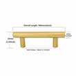 Brushed Brass Cabinet Pulls，Stainless Steel Drawer Handles，2.5" Hole Center Drawer Pulls and Door Knobs for Kitchen Dresser