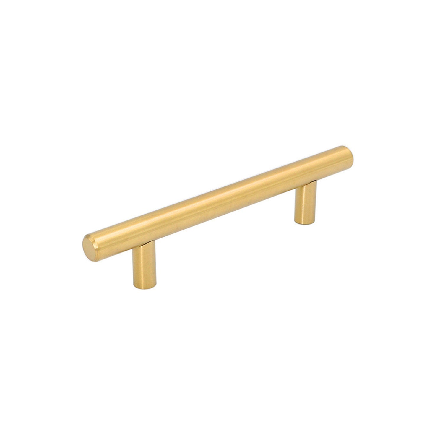 1 Pack 3.75" Inch(96mm) Hole Center Drawer Pulls，Brushed Brass Cabinet Pulls Stainless Steel Drawer Handles for Dresser Drawers