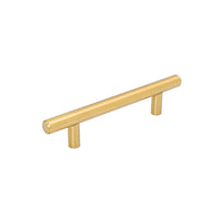 1 Pack 3.75" Inch(96mm) Hole Center Drawer Pulls，Brushed Brass Cabinet Pulls Stainless Steel Drawer Handles for Dresser Drawers