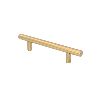 Brushed Brass Cabinet Pulls，Stainless Steel Drawer Handles，4
