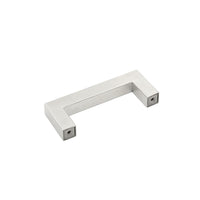 Brushed Nickel Drawer Pulls 3 inch(76mm) Hole Center，Modern Cabinet Hardware Bar Pulls for Drawer Cabinets Cupboard