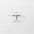 Bamboo Shape Solid Zinc Alloy Cabinet Knobs(Single Hole，Brushed Nickel)