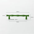 Bamboo Shape Solid Zinc Alloy Cabinet Knobs Handles - Bamboo Shape Series - Hole Centers(T-Bar Knob，96mm，128mm)