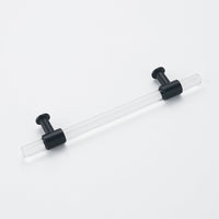 Black Cabinet Pulls Arcylic Drawer Pulls - New Acrylic Pulls - Hole Centers(Knob,2.5",3",3.5",3.75",4",5",6.25",7.5")