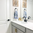 Brushed Brass Stainless Steel Kitchen Drawer Pulls Cabinet Handles 5" Length (3" Hole Center)