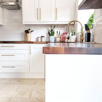 Brushed Brass Cabinet Pulls，Stainless Steel Drawer Handles，5" Hole Center Drawer Pulls and Door Knobs for Dresser Drawers