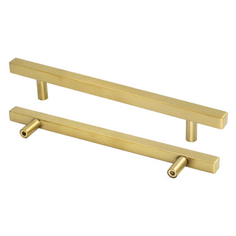 Brushed Brass Cabinet Pulls Gold Cabinet Pulls - 6-1/4