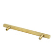 Brushed Brass Cabinet Pulls Gold Cabinet Pulls - 6-1/4" Inch (160mm) Hole Centers
