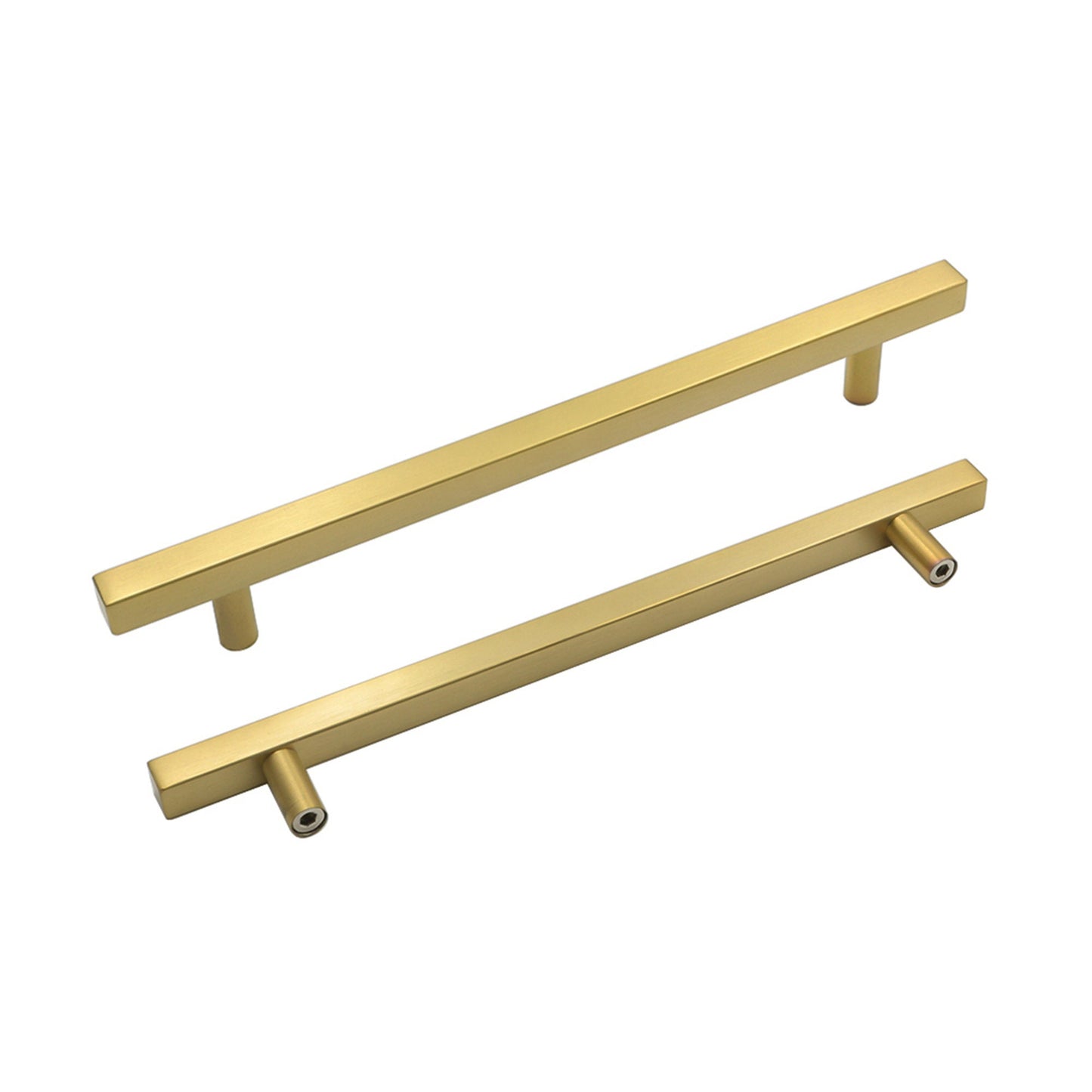 Brushed Brass Cabinet Pulls Gold Cabinet Pulls - 7-1/2" Inch (192mm) Hole Centers