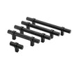 Black Modern Cupboard Handles Stainless Steel Pulls - Round Shape Series - Hole Centers(Single Hole, 3",3.5,3.75,4",5",6.25",7.5",8.8",10")