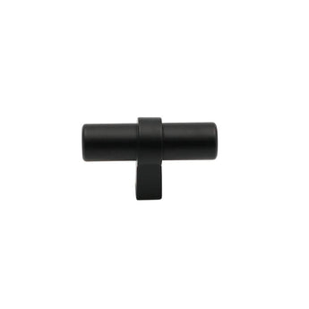 Black Modern Cupboard Handles Stainless Steel Pulls - Round Shape Series - Hole Centers(Single Hole, 3