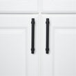 Flat Black Cabinet Bar Handle Pull - 4" (102mm) Hole Centers