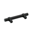 Flat Black Cabinet Bar Handle Pull - 3" (76mm) Hole Centers