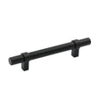 Flat Black Cabinet Bar Handle Pull - 4" (102mm) Hole Centers