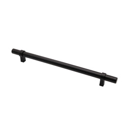 Flat Black Stainless Steel Kitchen Cupboard Handles - 8.8