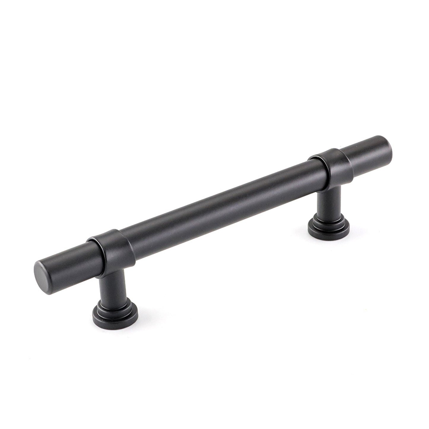 3.75in Black Drawer Pulls Kitchen Cabinet Handles - Matte Black T Bar Handle Pull - 3.75" (96mm) Hole Centers, 5.9" Overall Length