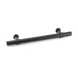 6.25in Black Drawer Pulls Kitchen Cabinet Handles - Matte Black T Bar Handle Pull - 6.25" (160mm) Hole Centers, 8.8" Overall Length