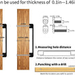Black Cabinet Pulls，Square Cabinet Handle Drawer Pulls，Aluminum Alloy Kitchen Cabinet Pulls(96mm,128mm,192mm,320mm)