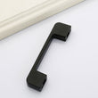 Black Cabinet Pulls，Square Cabinet Handle Drawer Pulls，Aluminum Alloy Kitchen Cabinet Pulls(96mm,128mm,192mm,320mm)