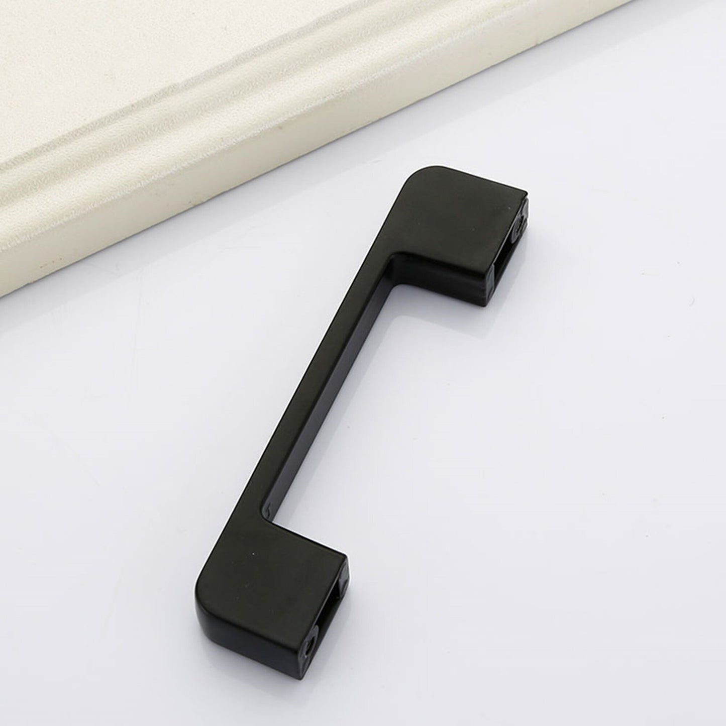 Black Cabinet Pulls，Square Cabinet Handle Drawer Pulls，Aluminum Alloy Kitchen Cabinet Pulls(96mm,128mm,192mm,320mm)